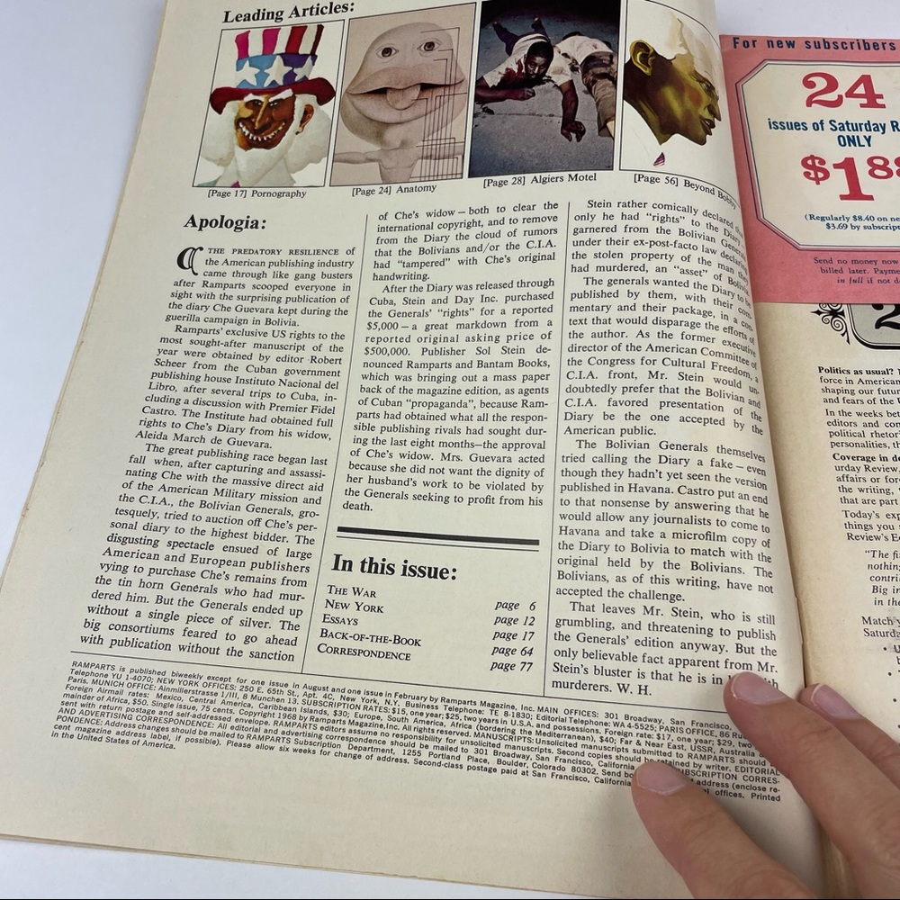 Vintage Ramparts Magazine John Hersey Algiers Motel Incident August 10, 1968 - Picture 6 of 9